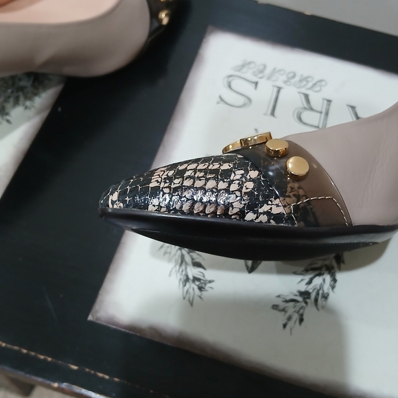 $385 AGL Leather Mila Cap Toe Pump Block Heel Shoes Sz 35.5/ 5.5US Made In Italy - Picture 13 of 13